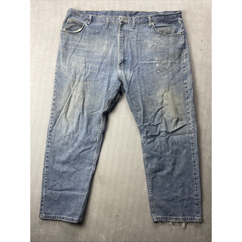 Wrangler Authentic Jeans Relaxed Fit Light Blue Denim Men 46x30